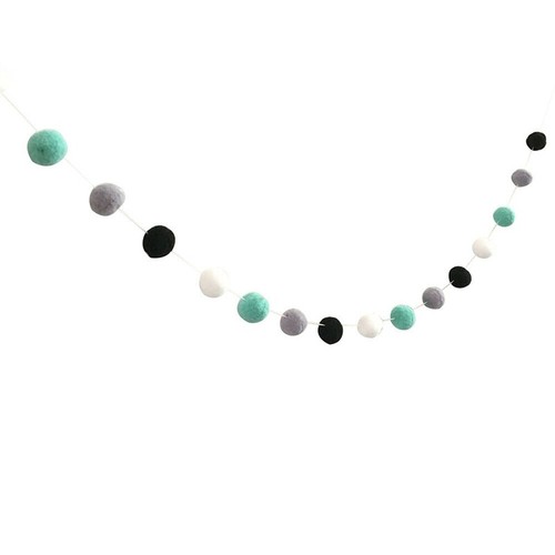 Garland Handmade Wool Felt Ball Hanging Props 30PCS String Craft Pom Pom