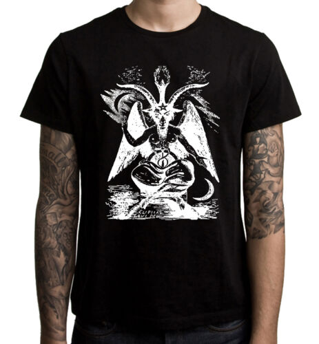 Cabra de Mendes T-Shirt-Baphomet pagano brujería Satanás Crowley-S a 3XL
