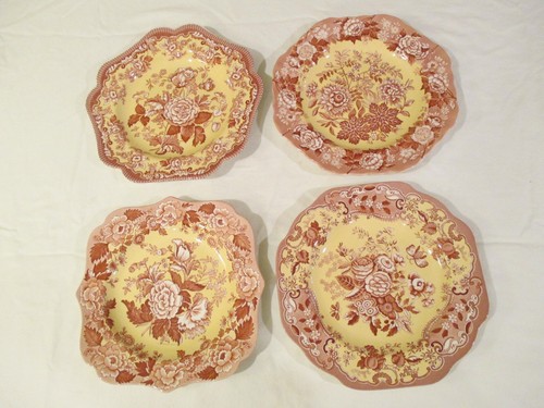 Spode Archive 9/" Fancy Plate Pink /& Yellow Choice of Patterns New!