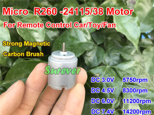 Micro 260 Motor DC3-7.4V Strong Magnetic Carbon Brush For Remote Control Car/Toy