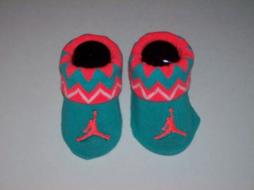 Jordan Jumpman Crib Shoes Booties Socks Newborn Infant Baby 0-6 Mos ZigZag NIB