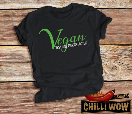 Oui j/'ai assez de protéines Unisexe Vegan T-shirt LIVRAISON GRATUITE