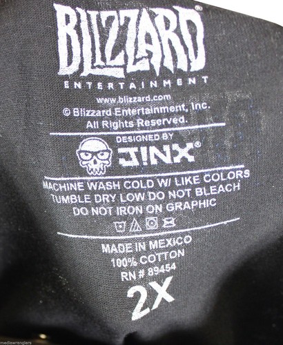 NEW STARCRAFT II T-SHIRT XXL Black JINX Classic PC Video Game Geek Gamer NWOT