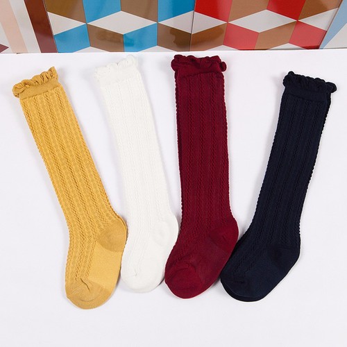 Newborn Toddlers knees high sock baby Girl//Boy Solid Long Socks Accessories VQNV