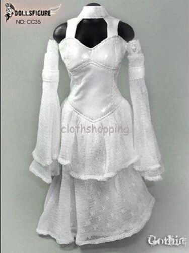 DOLLSFIGURE 1//6 Scale Female White Wedding Dress Suit Set F 12/'/' Action Figure