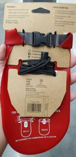 Outdoor Products Valuables Dry Pouch Red Water Tight Gear