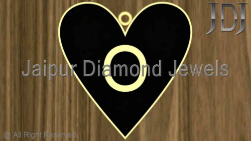 Details about  / 925 Silver Enamel Heart Shape Pendant Initial Letter Alphabet Handmade Jewelry