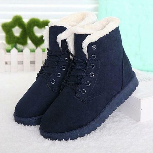 2020 Fashion Winter Fur Lined Snow Boots
