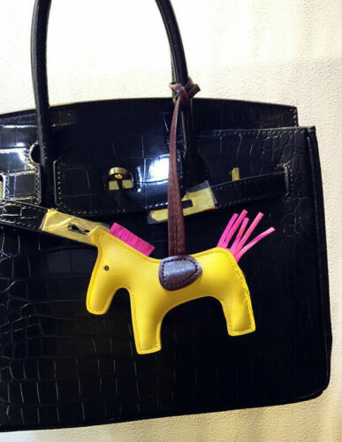 Faux Leather Horse Keychain Handmade Animal Bag Charm Pendant Fashion Accessorie 