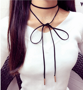 Wickelband Choker Halskette Halsband Kette Kropfband Wickelhalsband Lederband N