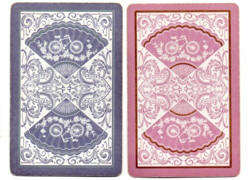 SWAP CARDs vintage playing CARDS  lady fans bikes 