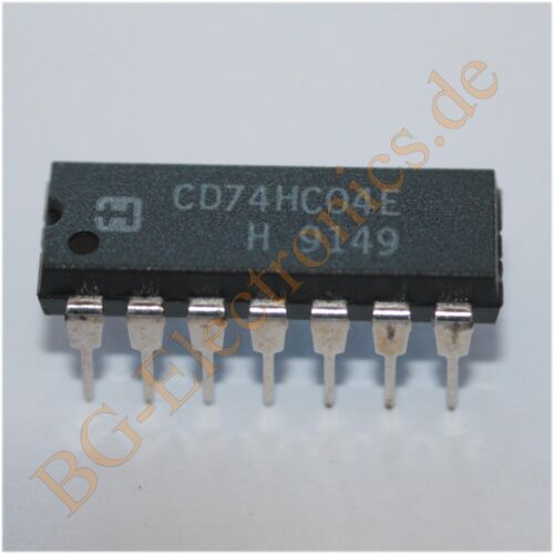 2 x CD74HC04E High Speed CMOS Logic Hex Inverters Harris DIP-16 2pcs