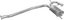 Auspuff RENAULT 19 R19 1.7 1.9 D Chamade Stufenheck Auspuffanlage F59