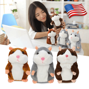 Adorable Interesting Speak Talking Record Hamster Mouse Plush Kids Toys US Xmas