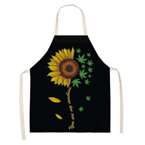 Personalized Unisex Sunflower Pattern Apron Kitchen Bakering Work Uniform New 