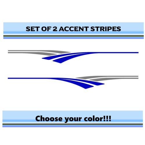 RV Car Truck Pontoon Boat Trailer Side Accent Decals Graphics Stripes ST48 2 