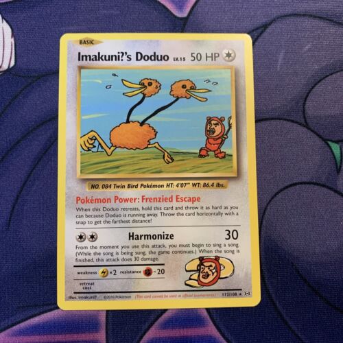 Imakuni?’s Doduo 112/108 Secret Rare Xy Evolutions Pokemon Card PACK FRESH MINT 
