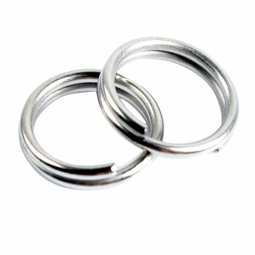 50 X Strong Manganese Steel Split Rings Connectors Swivel Fishing Lures Baits