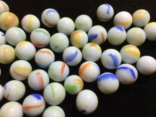 APPROX 5//8/" 45 LOT OF 45 FORTY FIVE ASSORTED /"SWIRL/"  MARBLES