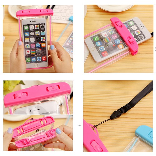 Luminous Waterproof Underwater Case Cover Bag Dry Pouch for Mobile Phone iPhone