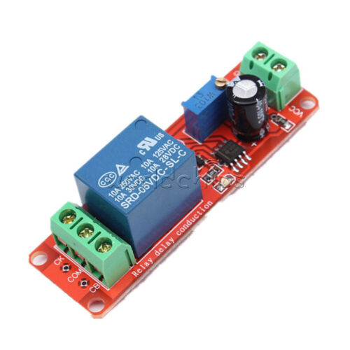 Details about   10PCS NE555 5V Conduction Delay Relay 0-10S Timing Turn-on Module Timer Switch 