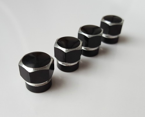 BLACK Bullone Esagonale Lega di Metallo Polvere Valvola Coperchi Per BMW M4 M5 M6 M SPORT COUPE 435i