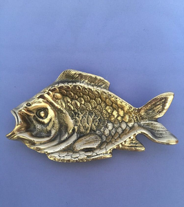 Brass ashtray,/"Fish/",antique design,rare,very detailed item,collectable