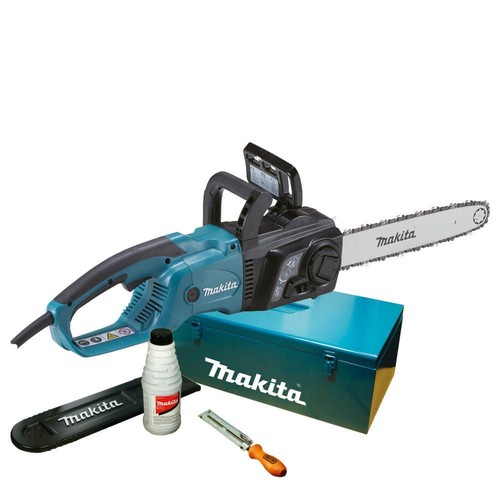 MAKITA Elektro-Kettensäge UC4051AK 40 cm mit Zubehör im Metallkoffer