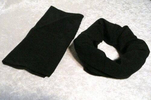 Plain Noir Écharpe Tube Bandana Tête Masque Guêtre de Cou Snood Headwear Hot!