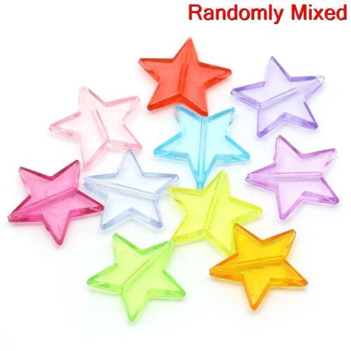GORGEOUS LARGE STAR BEADS 22MM X 21MM FAST FREE SHIPPING