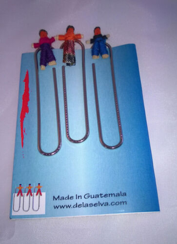 Fair Trade Guatamalan Worry Doll Paper Clips 