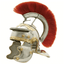 Details about / Medieval Roman Centurion Helmet Armor Removable Red Crest Plume