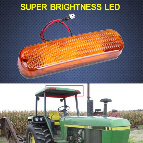 4*LED AMBER Warning Light AR60250 For John Deere 4055 4255 4455 4555 4755 4955