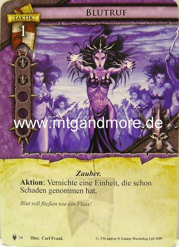 Warhammer Invasion 2x Blutruf #034