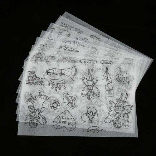8x Plastic Heat Shrinkable Paper Painted Shrink Film Sheet for DIY Jewelry 