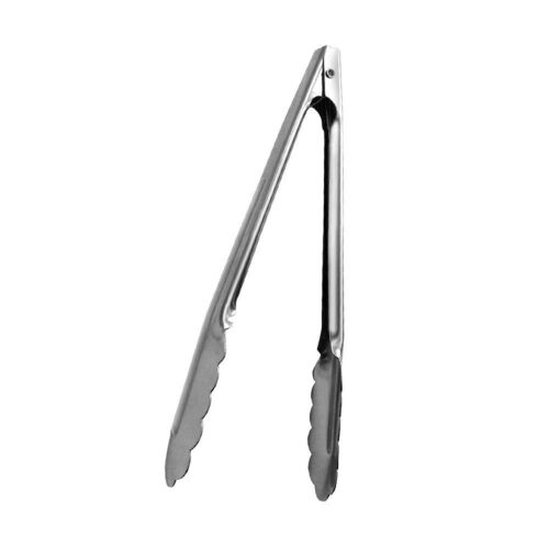 7-Inch Stainless Steel Utility Tong Heavy Duty Small Kitchen Tongs by Tezzorio 