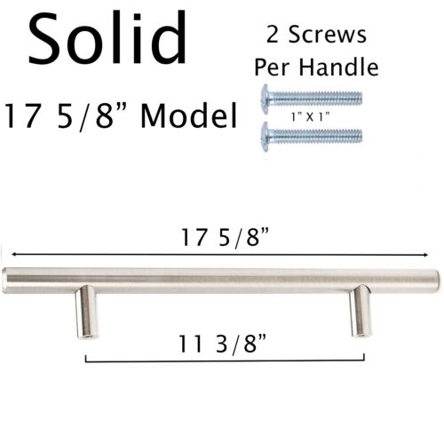Solid Stainless Steel Kitchen Cabinet Drawer Door Handles Pull Bar Hardware HL1