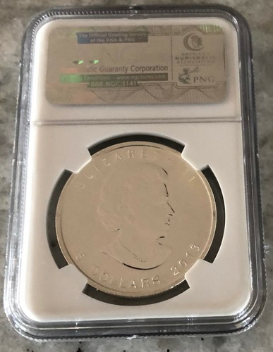 2013 CANADA MAPLE LEAF S$5 25TH ANNIVERSARY EARLY RELEASES NGC MS 69