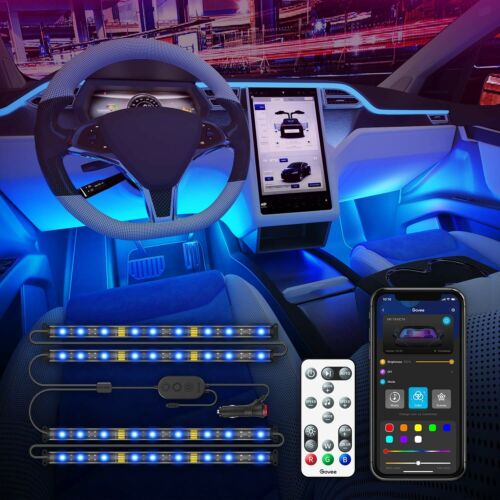 App Control DIY M... Remote Control Govee RGB Interior Car Lights Music Mode 
