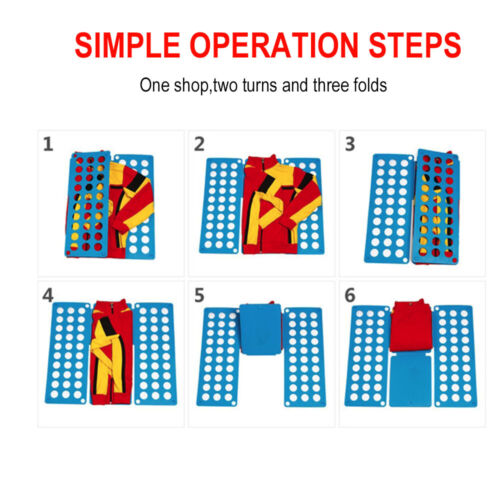 Details about  / Adjustable T-Shirt Clothes Fast Folder Folding Board Laundry Organizer For kids