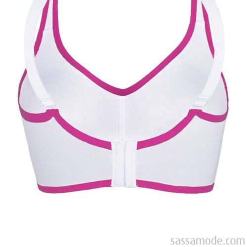 10861 Sport BH Sassa Mode weiß/pink 51% Polyamid 39% Polyester 10% Elasthan 