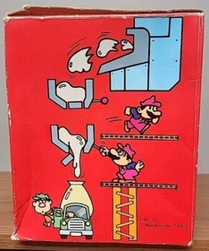 Vtg 1983 Nintendo Mario's Cement Factory Game & Watch Tabletop Game CM-72 w/ Box