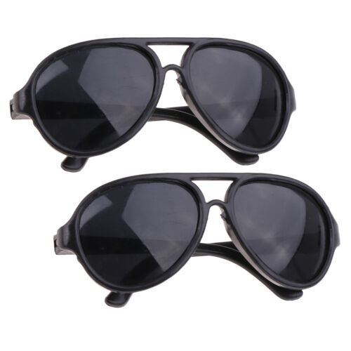 2 Paar 25cm 10 /'/' Doll Oval Sonnenbrille Brille für Mellchan Doll Black