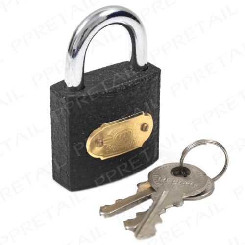 Heavy Duty Cast Iron Padlock SMALL-LARGE Outdoor Safety Security Shackle Lock 