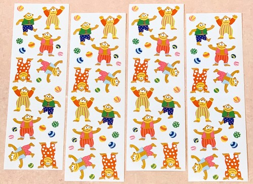 Mrs Grossman’s Gigi Sproul Chubby Chimps Scrapbook Sticker LOT 4 Sheets 96ct
