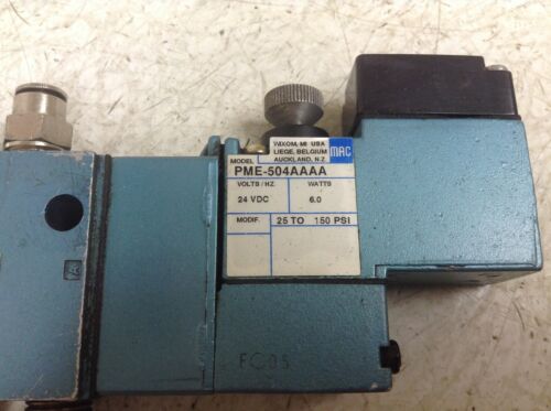 Details about  / MAC 825C-PM-504AA-652 Pneumatic Solenoid Valve 24 VDC PME-504AAAA