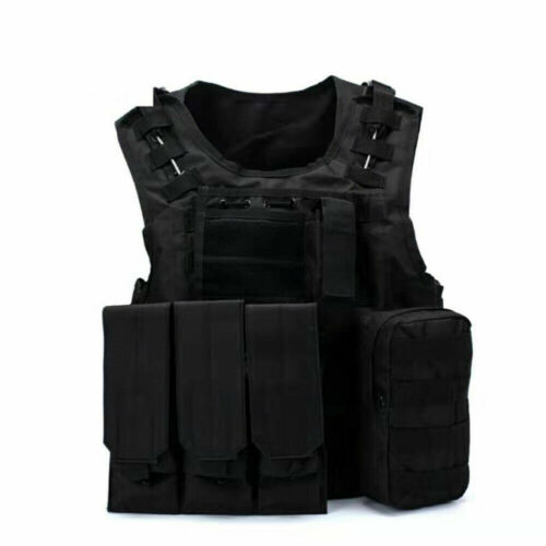 Army Plate Combat Molle Adjustable SWAT Vest Tactical Military Police
