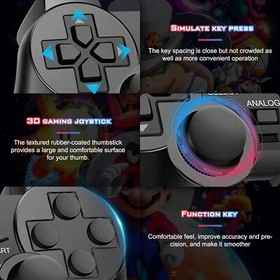 Black Wired Game Controller Dual Vibration Gamepad For PlayStation2 PS2