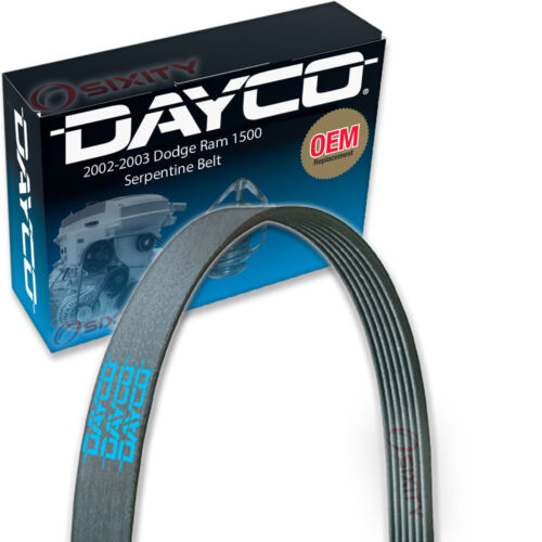 Dayco Serpentine Belt for 2002-2003 Dodge Ram 1500 5.9L V8 V Belt Ribbed gx 