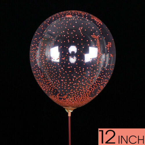 Clear Latex Balloons Transparent With Coloured Foam Ball Party Decoration 12/" UK